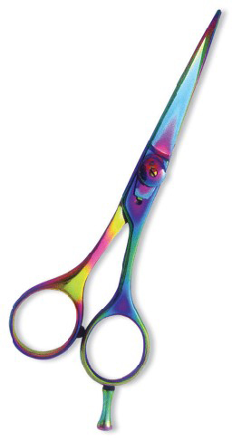 Professional Hair Cutting Scissor with razor edge. Multicolor Coating